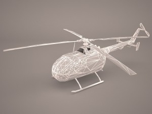 mbb bo-105m 3D 모델