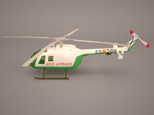 mbb bo-105m 3D 모델