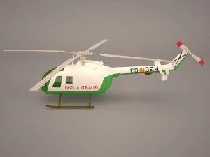 mbb bo-105m 3D Model