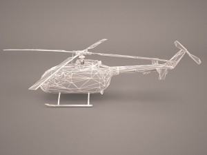 mbb bo-105m 3D 모델
