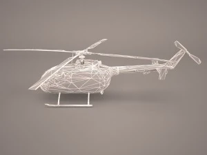 mbb bo-105m 3D Model