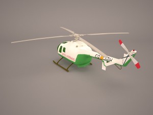 mbb bo-105m 3D 모델