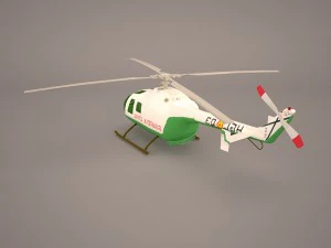 mbb bo-105m 3D Model