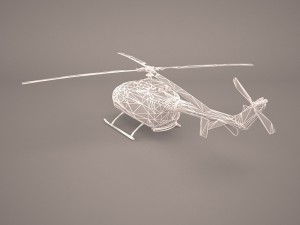 mbb bo-105m 3D 모델