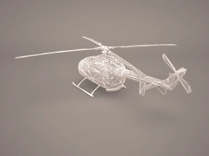 mbb bo-105m 3D Model