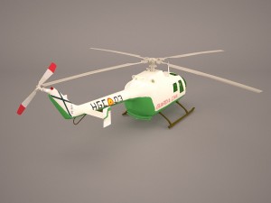 mbb bo-105m 3D 모델
