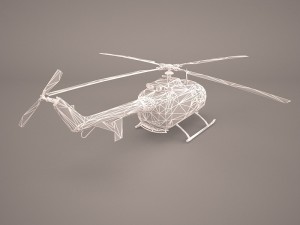 mbb bo-105m 3D 모델