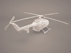 mbb bo-105m 3D Model
