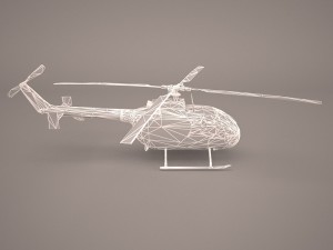 mbb bo-105m 3D 모델