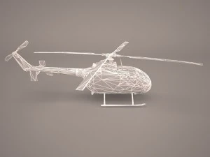 mbb bo-105m 3D Model