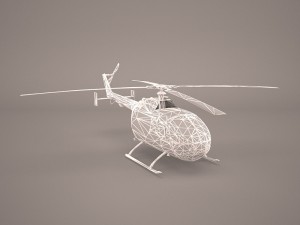 mbb bo-105m 3D 모델