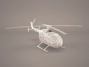 mbb bo-105m 3D Model