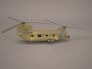 ch-47d chinook helicopter 3D 모델