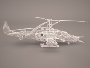 russian attack helicopter kamov ka 52 3D Model