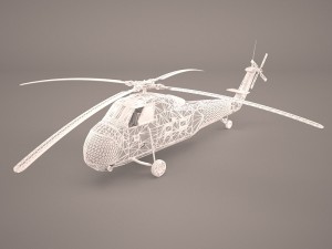 uh60 blackhawk helicopter 3D Model