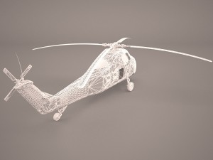 uh60 blackhawk helicopter 3D Model