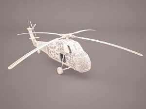uh60 blackhawk helicopter 3D Model
