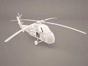 uh60 blackhawk helicopter 3D Model