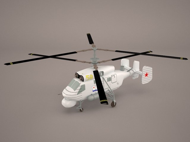 kamov-ka-25 3D Model .c4d .max .obj .3ds .fbx .stl .blend 