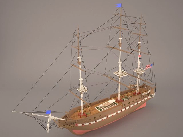 battleship 3D Model .c4d .max .obj .3ds .fbx .stl .blend