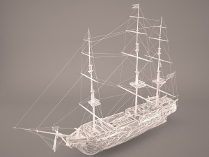 battleship 3D Model
