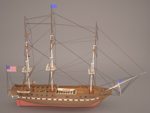 battleship 3D Model