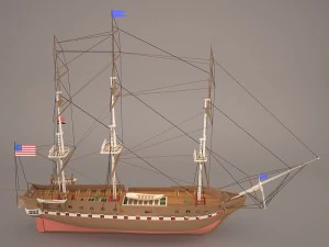 battleship 3D Model