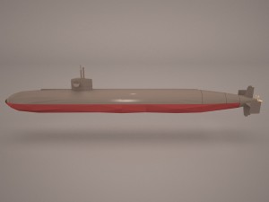 uss dallas ssn 700 with dry deck shelter 3Dモデル