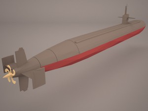 uss dallas ssn 700 with dry deck shelter 3Dモデル