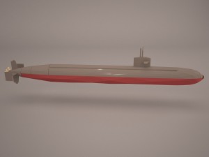uss dallas ssn 700 with dry deck shelter 3Dモデル