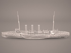 small cruiser koenigsberg class imperial german navy 3Dモデル