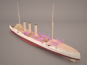 small cruiser koenigsberg class imperial german navy 3Dモデル