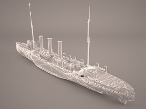 small cruiser koenigsberg class imperial german navy 3Dモデル
