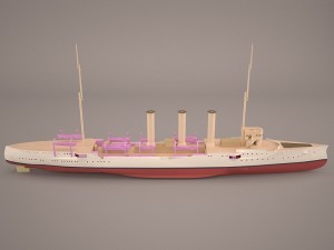 small cruiser koenigsberg class imperial german navy 3Dモデル