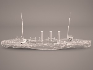 small cruiser koenigsberg class imperial german navy 3Dモデル