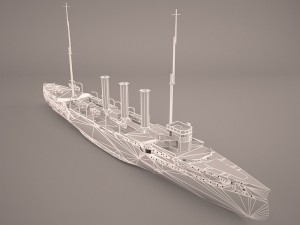 small cruiser koenigsberg class imperial german navy 3Dモデル