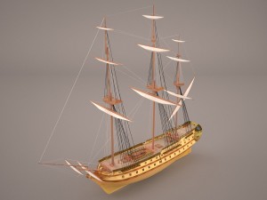 battleship 1 3D Model
