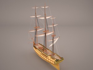battleship 1 3D Model