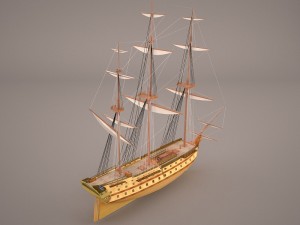 battleship 1 3D Model
