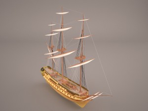 battleship 1 3D Model
