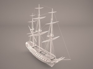 battleship 1 3D Model
