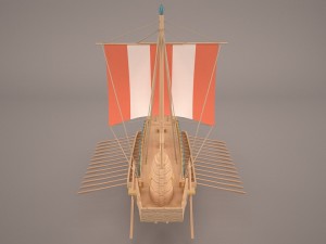 greek ancient boat 3Dモデル