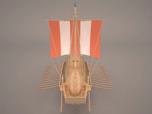 greek ancient boat 3D Model