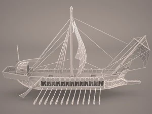 greek ancient boat 3D Model