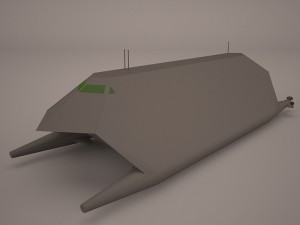 hsv-2 swift hybrid catamaran 3D Model
