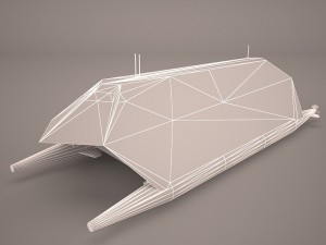 hsv-2 swift hybrid catamaran 3D Model