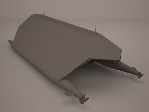 hsv-2 swift hybrid catamaran 3D Model
