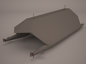 hsv-2 swift hybrid catamaran 3D Model