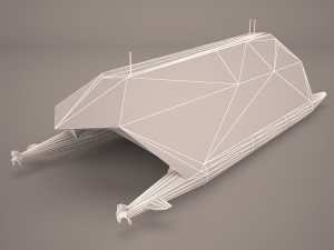 hsv-2 swift hybrid catamaran 3D Model