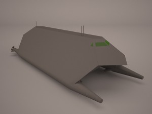 hsv-2 swift hybrid catamaran 3D Model